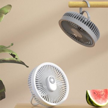 Q5戶外露營風扇帶夜燈便捷式充電可吊可掛可立式吊扇USB迷你小風