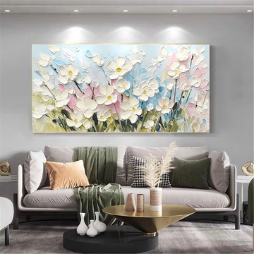 花語  油畫/抽象/原創商品/裝飾畫/掛畫客廳餐廳手繪肌理質感畫