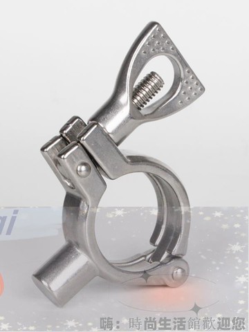 滿290元出貨 304不銹鋼管支架精鑄衛生級快裝卡箍iso快速管卡抱箍管箍鎖扣卡子