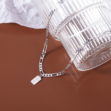 925純銀雙層項鏈女年新款潮ins小眾設計感鎖骨鏈輕奢疊戴頸鏈