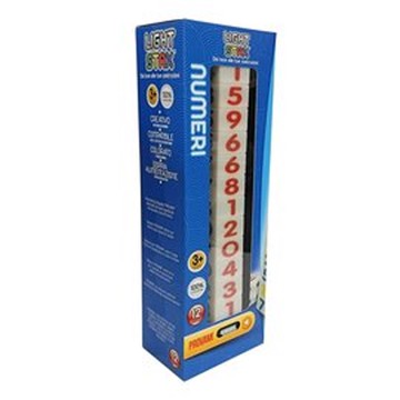 美國 Light Stax - NUMBERS亮亮積木-大顆粒系列-數字款-12顆