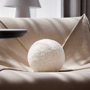grado 麻球抱枕 Sesame Ball Cushion 枕頭沙發枕頭靠枕 - 棕褐色