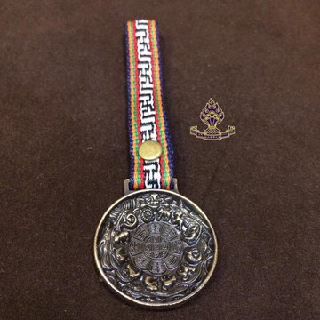 【利眾福澤之家】純銅九宮八卦牌 腰牌 風水牌 辟邪 直徑3.3cm1入