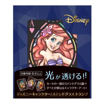 Tenyo 迪士尼 透光 54張撲克牌 卡通人物藝術  1盒