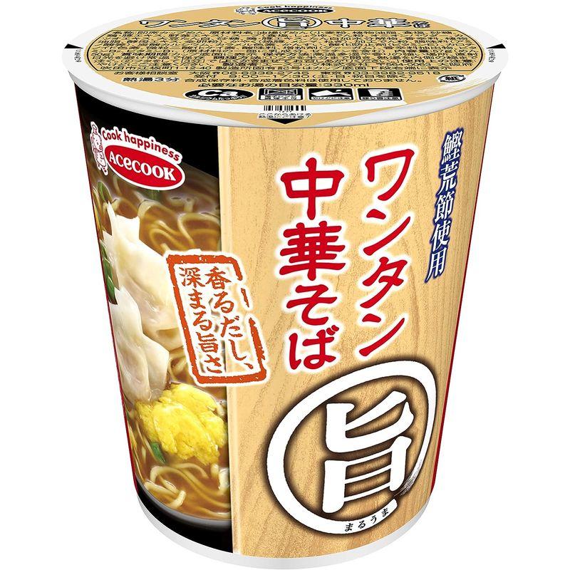 エースコック まる旨 ワンタン中華そば 59g×12個