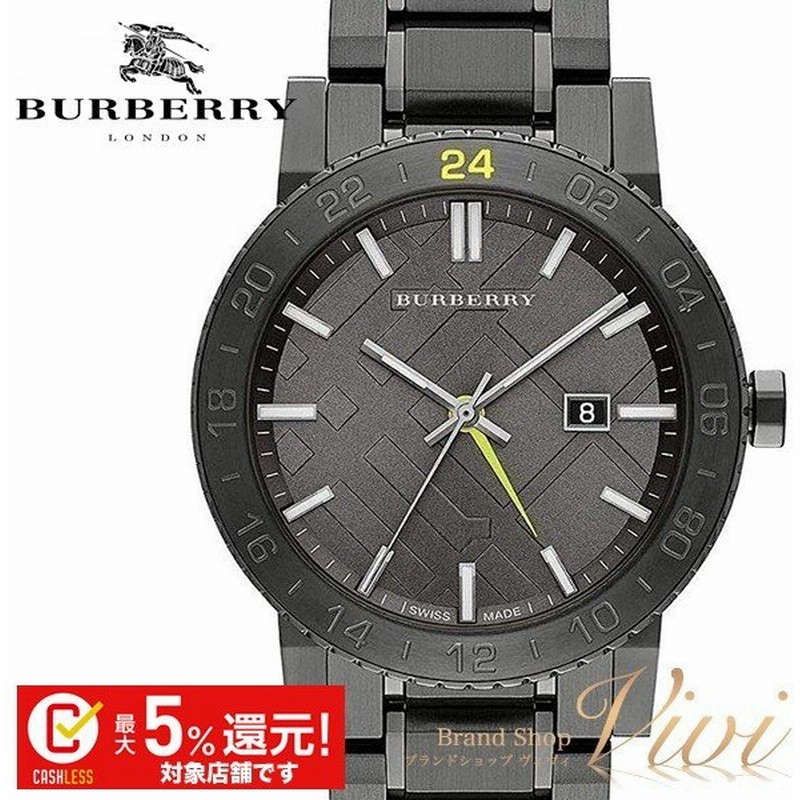 バーバリー 時計 腕時計 メンズ Burberry Bu9340 ガンメタル ラッピング無料 Tu9073 送料無料 通販 Lineポイント最大0 5 Get Lineショッピング