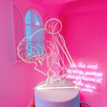 尤物少女ins美少女戰士夢幻小夜燈臥室台燈軟妹床頭燈裝飾禮物