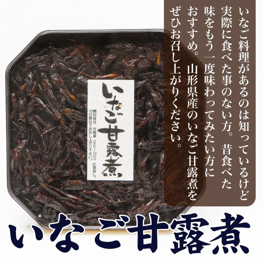 昔懐かしい いなご 甘露煮 100グラム 佃煮 ケース入り 山形 イナゴ 蝗 お土産 昆虫食 珍味 郷土料理