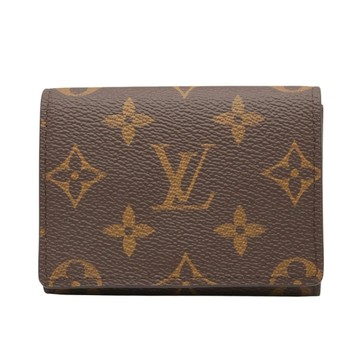 LOUIS VUITTON 路易威登 名片夾 棕色 原花帆布 M63801 【二手名牌BRAND OFF】