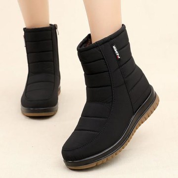 平底加絨加厚保暖中年防寒雪地靴