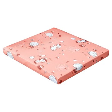 SIMBALION 雄獅 奶油獅 森林野餐 高支撐記憶聚合紓壓沙發坐墊 台灣製造  橘紅色  54 x 56 x 5cm