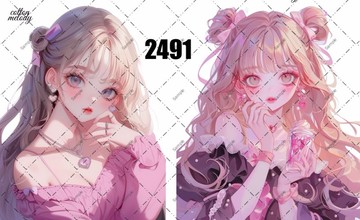 original sticker no.2491 人物貼紙 原創貼紙 原創人物貼紙 裝飾貼紙 cotton melody