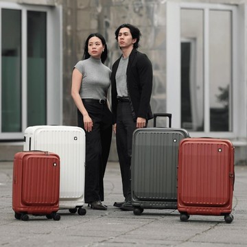 (26+20吋兩件組) BERMAS TOP 2.0升級版 上掀前開式日本煞車行李箱～贈送原廠盥洗包  (多色可選) 玫瑰粉  (現貨～）