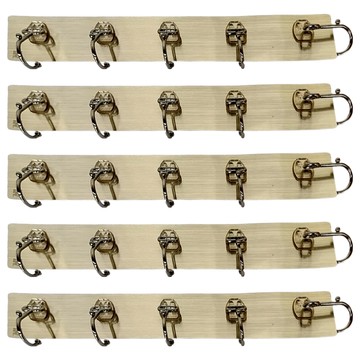 家而適 台灣製304不鏽鋼 居家多功能掛勾  大  星辰銀  5個