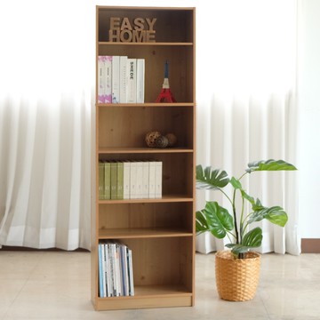 EASY HOME | 6格實芯可調式書櫃採E1板材(北歐原木色)-2806NA