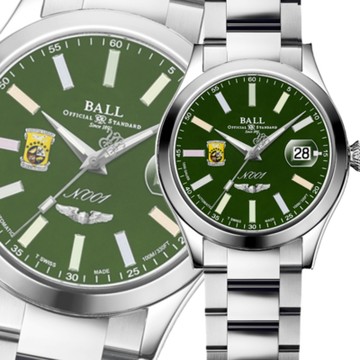 BALL波爾錶 Engineer Master II 杜立特突擊隊 限量彩虹燈管機械錶 NM3000C-S1-GRR