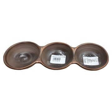 丸三品皿 日本製造  銅彩  1個