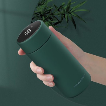 南極人智能保溫杯女便攜小巧少女可愛北歐ins316不銹鋼磨砂水杯子【摩可美家】