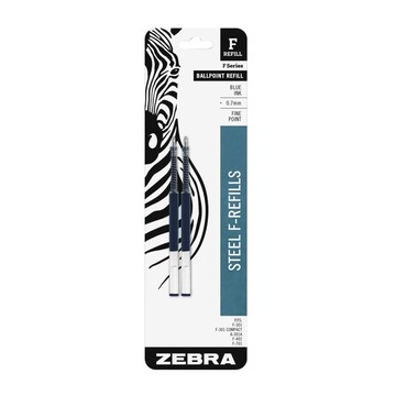 日本ZEBRA原子筆芯0.7mm油性F REFILL F系列(2支入；美版，平行輸入)
