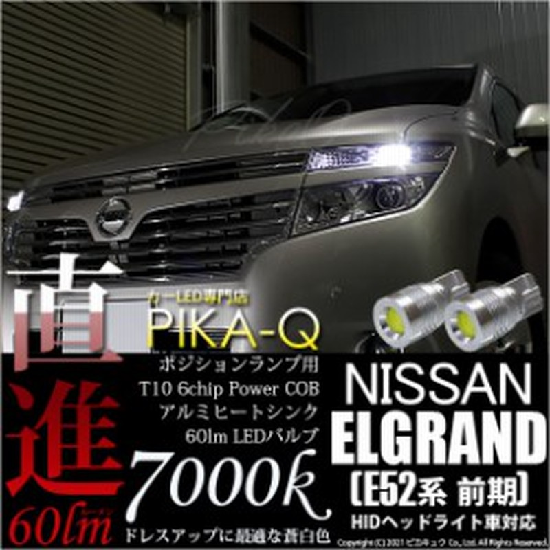 ニッサン エルグランド (E52系 前期) 対応 LED T10 ポジションランプ用LEDランプ用LED 5W(60lm)ハイパワーヒートシンクウェッジシングル  通販 LINEポイント最大1.0%GET LINEショッピング