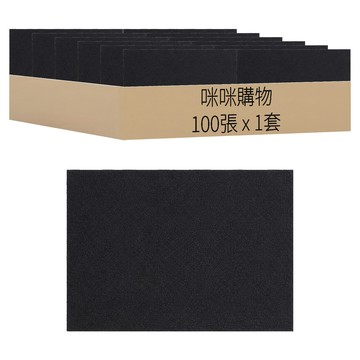咪咪購物 乾濕雙用磨砂紙 100目 100張  1套  23 x 28cm
