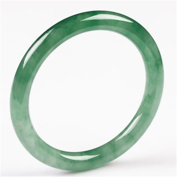 翡翠玉石細圓條貴妃手鐲飄花淺綠陽綠冰種飄綠女款玉手鐲送人禮物