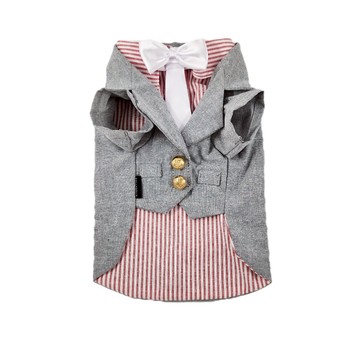 【美好毛日】泰國 DoggyDolly 寵物兩穿西裝-雅痞灰 寵物禮服