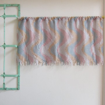 馬賽克浪潮短門簾