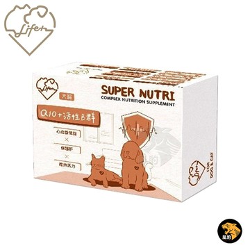 LIFE+ 護心肝40粒/盒 Q10+活性B群 護心肝 心血管保健  肝臟代謝 強化心肌能量 保養品 犬貓適用 虎揚
