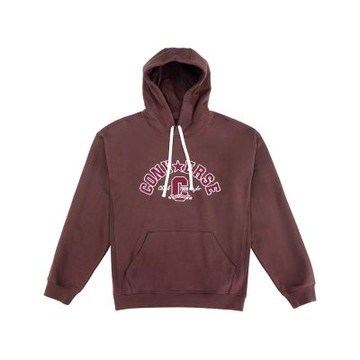 Converse Retro Pullover FleeceTop 長袖 男款 女款 暗紅色 連帽 UCJ084-J9T