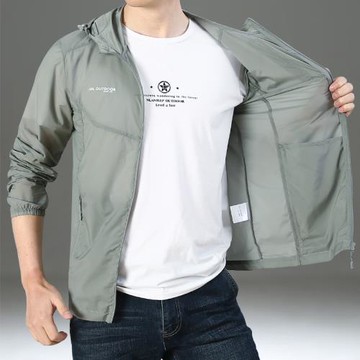 2025新款夏季防曬衣男薄款透氣外套冰絲戶外休閑防曬服男皮膚衣潮