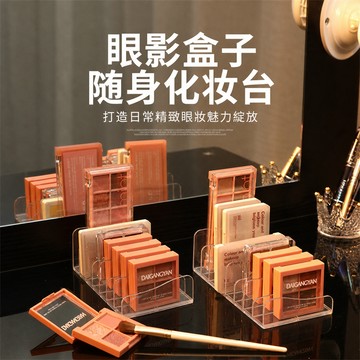 眼影收納盒 化妝品收納盒 眼影盤收納架 彩妝收納盒 桌面收納架 化妝台收納盒 彩妝盤收納盒 梳妝台收納盒