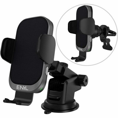 Enyl エニール Qi ワイヤレス充電器 車載スマホホルダー 車 冷却ファン 自動開閉 吸盤 クリップ 15w 360度回転 片手操作 取り 通販 Lineポイント最大get Lineショッピング