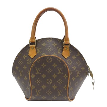 【二手名牌BRAND OFF】棕色 原花帆布 Ellipse PM 貝殼包 手提包 M51127