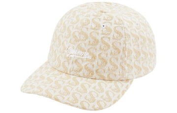 Supreme Monogram Denim 6-Panel 'White Gold'