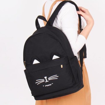 ins風書包女韓版高中大學生簡約百搭背包校園簡森系帆布雙肩包潮