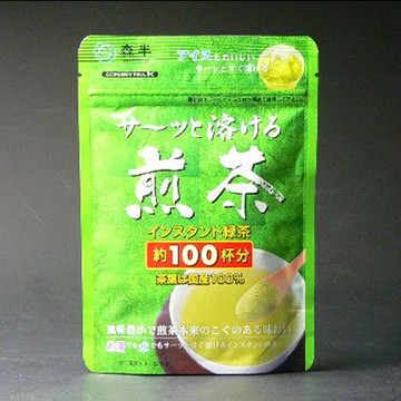 即溶茶 馬上融化的煎茶 60g包裝 （粉末） 兒茶素4000mg［約100杯份。用熱水或常溫水都可以馬上融化的煎茶］洗手 漱口 攝取兒茶素  可冷泡 即溶 綠茶 煎茶 便利 水溶性 兒茶素 冷泡 水壺 日本茶 便利 茶日本必買 | 日本樂天熱銷