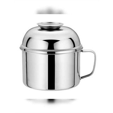 加厚不銹鋼快餐杯韓式便當盒飯缸學生食堂打飯帶蓋分格泡面碗