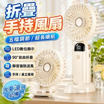 台灣出貨 🚚 智能數顯風扇 可折疊隨身風扇 鋰電池可上飛機 續航持久風扇 掛脖隨身風扇 迷你風扇 手持風扇