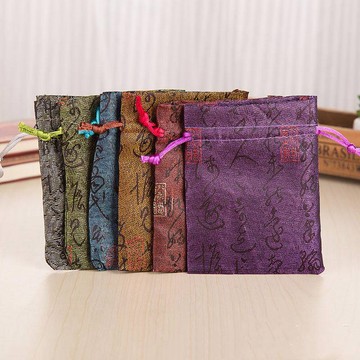 首飾袋 錦囊袋 小布袋 束口袋 收納袋 刺繡抽繩袋 飾品袋 珠寶福袋 飾品收納 包裝袋 台灣出貨 附發票