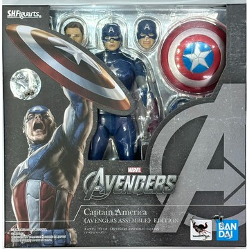 星矢TOY 板橋實體店面 BANDAI 萬代 正版 S.H.F 美國隊長 AVENGERS ASSEMBLE 復仇者聯盟