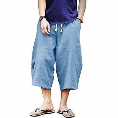 Tacvasen ハーフパンツ メンズ リンネルパンツ 快適 アラジンパンツ 綿麻 ハロンパンツ 通学 夏用 ワイド スポーツウェア アウト 通販 Lineポイント最大get Lineショッピング
