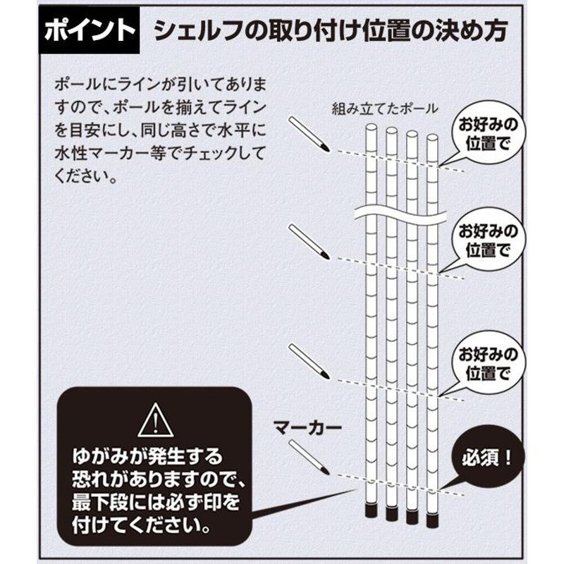 棚 ラック スチールラック 棚板付き 5段 キッチン クローゼット 収納