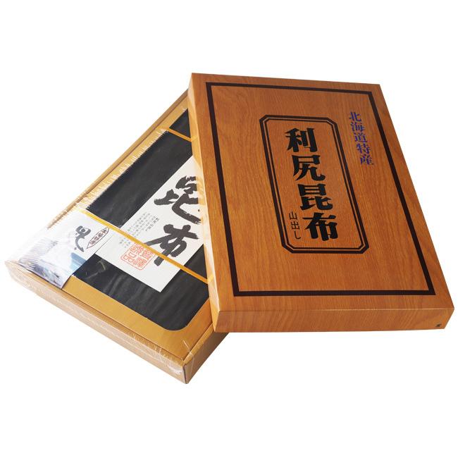 利尻昆布 300g 化粧箱入り(本場特産)京都高級料亭御用達のりしりこんぶ(出汁昆布の最上品)(三大出汁昆布)