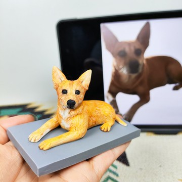 定制化狗狗 寵物 公仔 毛小孩 肖像畫 似顏繪 定制 紀念 禮物