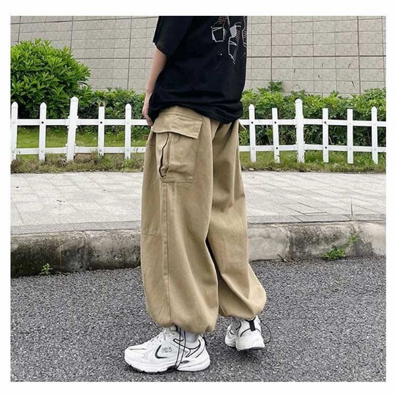 セール品 メンズ カーゴパンツ ワイドパンツ サイドポケット ワークパンツ moradascascavel.com