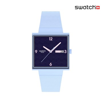 Swatch BRIGHT ANGLE 經典手錶/方形錶/女錶/瑞士製造 SO34L701 (33mm)【官方旗艦店】