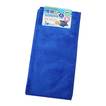 一品川流 優格 灰厚吸水巾 / 抹布-34x48cm-3條入x12組