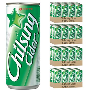 Chilsung Cider 經典汽水  250ml  120罐