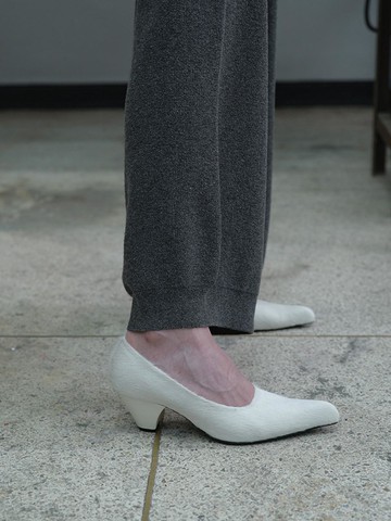 BELEN Classic Fur Pumps [ecru]